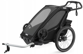 Detský prívesný vozík za bicykel Thule Chariot Sport1 Midnight Black